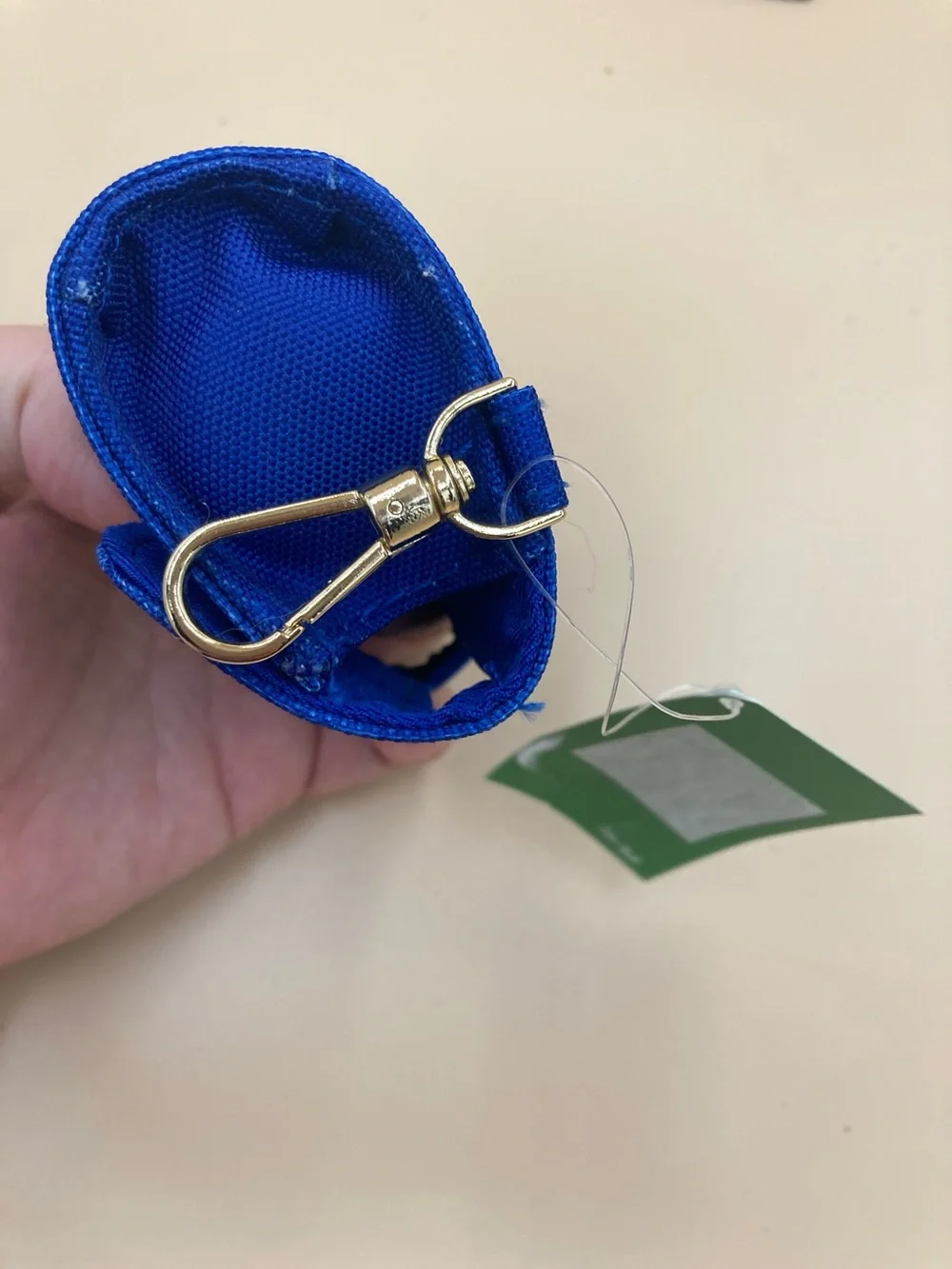 kate spade Blue and White Gingham Doggie Bag Holder